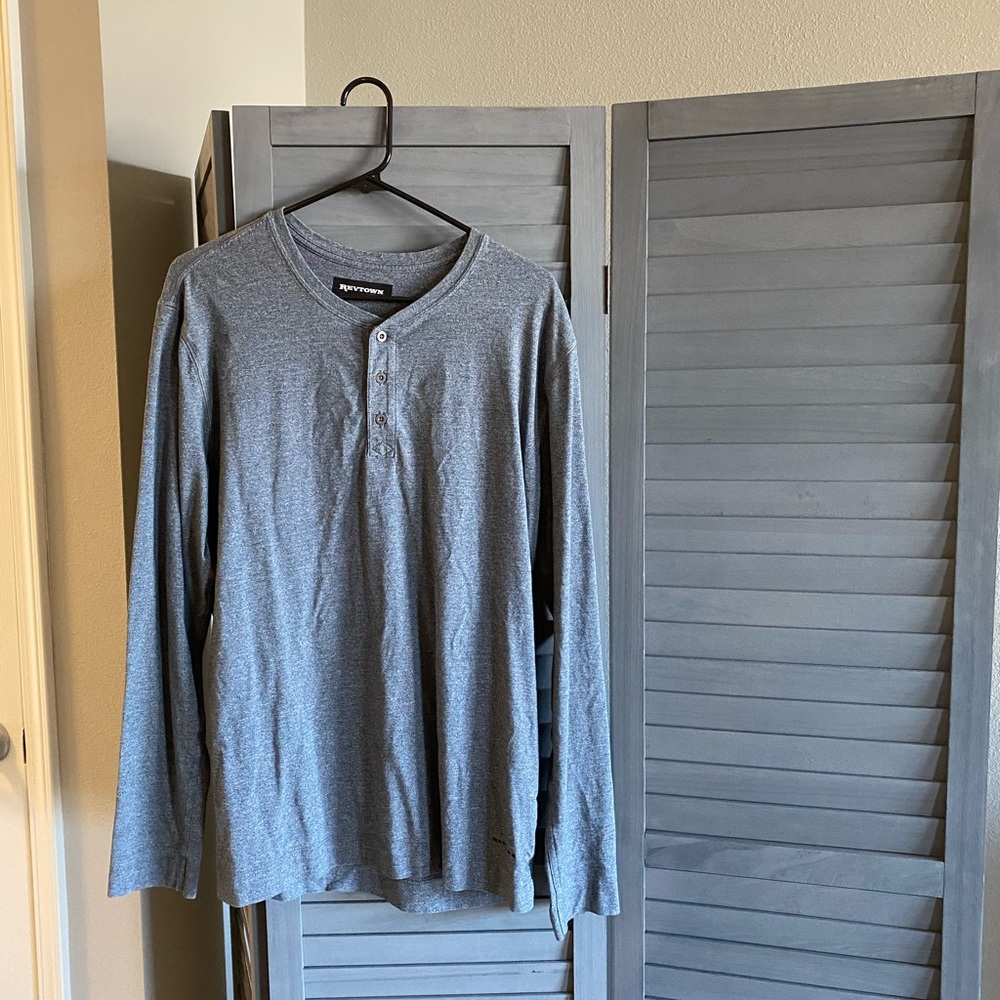 Men Gray Revtown Henley